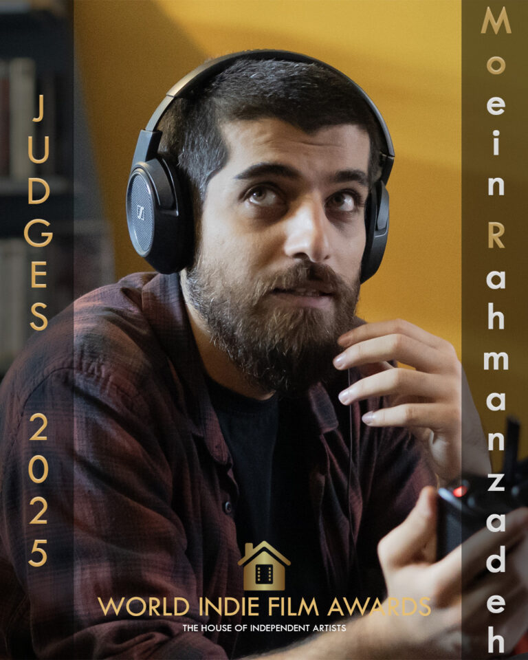 Moein Rahmanzadeh, founder of Pyramoon Studio, serving as jury member at the World Indie Film Awards 2025