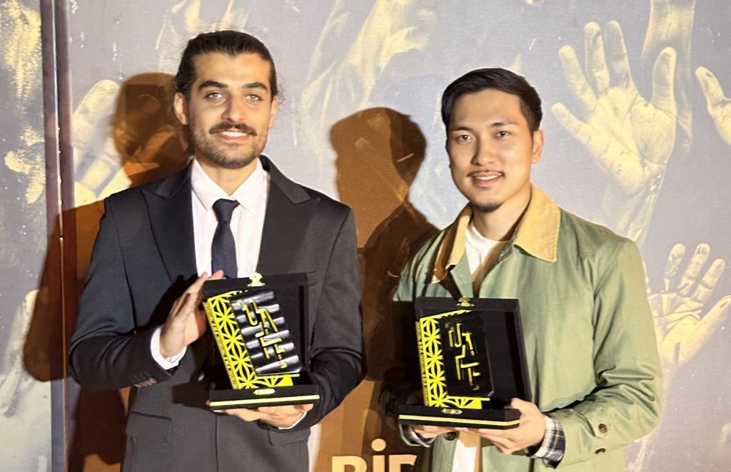 Moein Rahmanzadeh with Kazuya Isobe at UAFF 2024