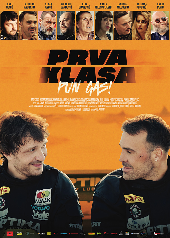 Official Poster – “First Class – Full Throttle” (2024) A poster of the feature film "First Class – Full Throttle," featuring two main actors who are rival drivers in the film.