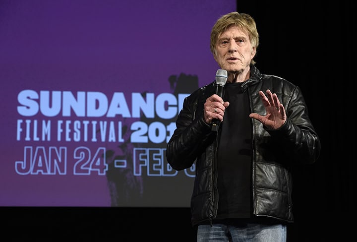 Robert Redford speaking at Sundance Film Festival 2019 – champion of independent cinema